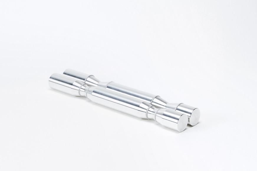 Wine pegs Nek rite 2 Brushed pair Wall mounted wine display