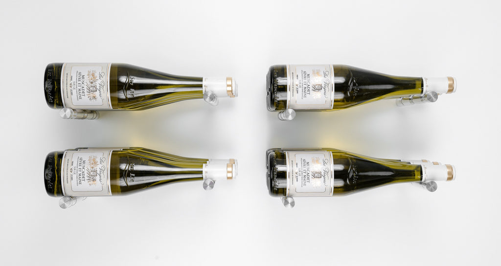 Wine pegs Nek rite 3 Brushed Wall mounted wine display